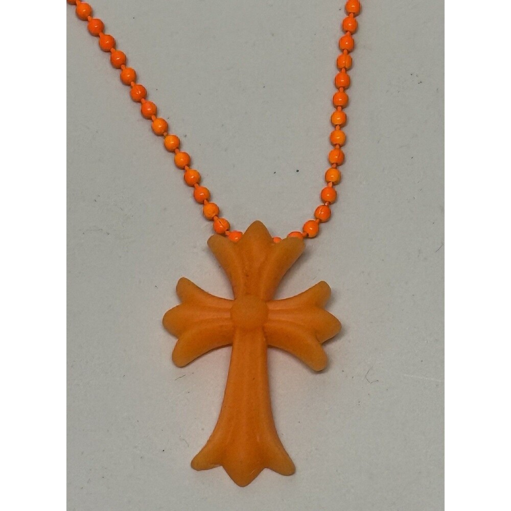 Chrome Hearts Silicone Orange Pendant Chain Necklace 2019 Preowned
